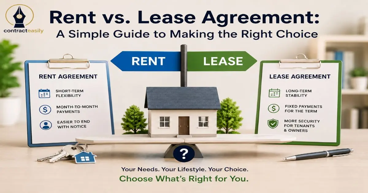 Rent vs. Lease Agreement: A Simple Guide to Making the Right Choice